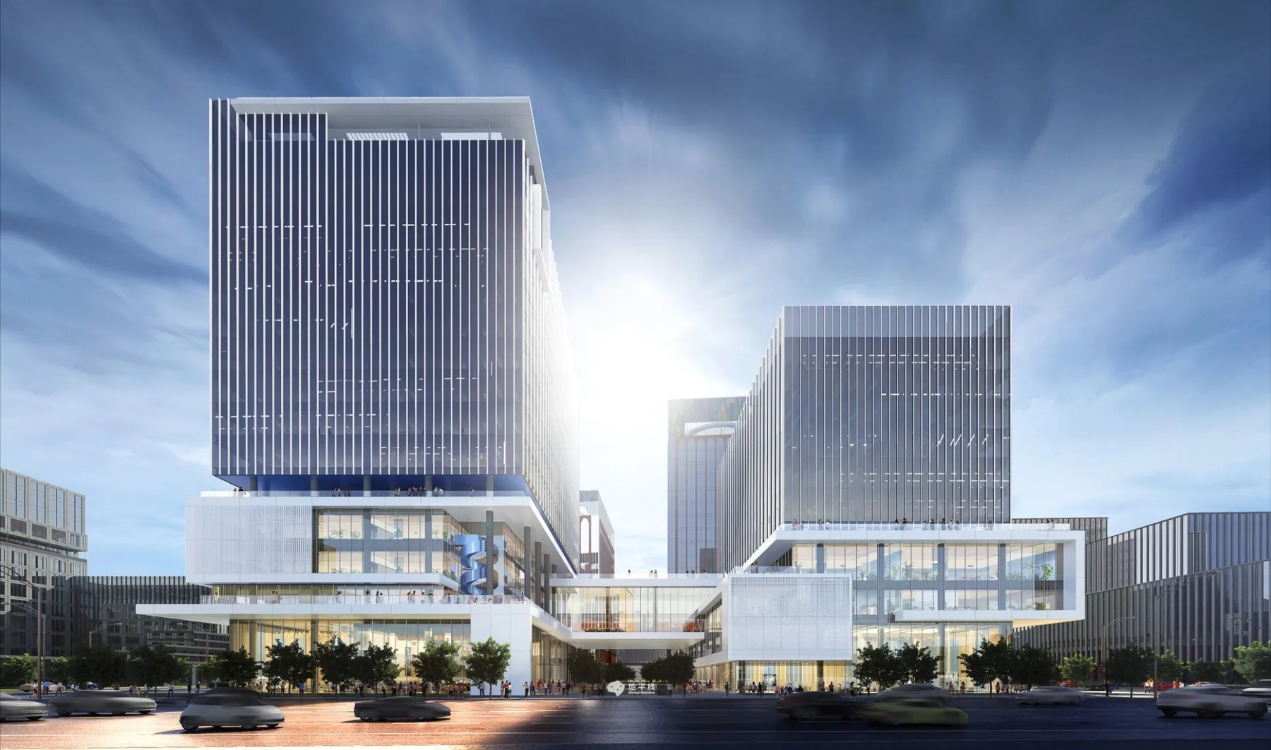 Shanghai Lingang Tower curtain wall facade