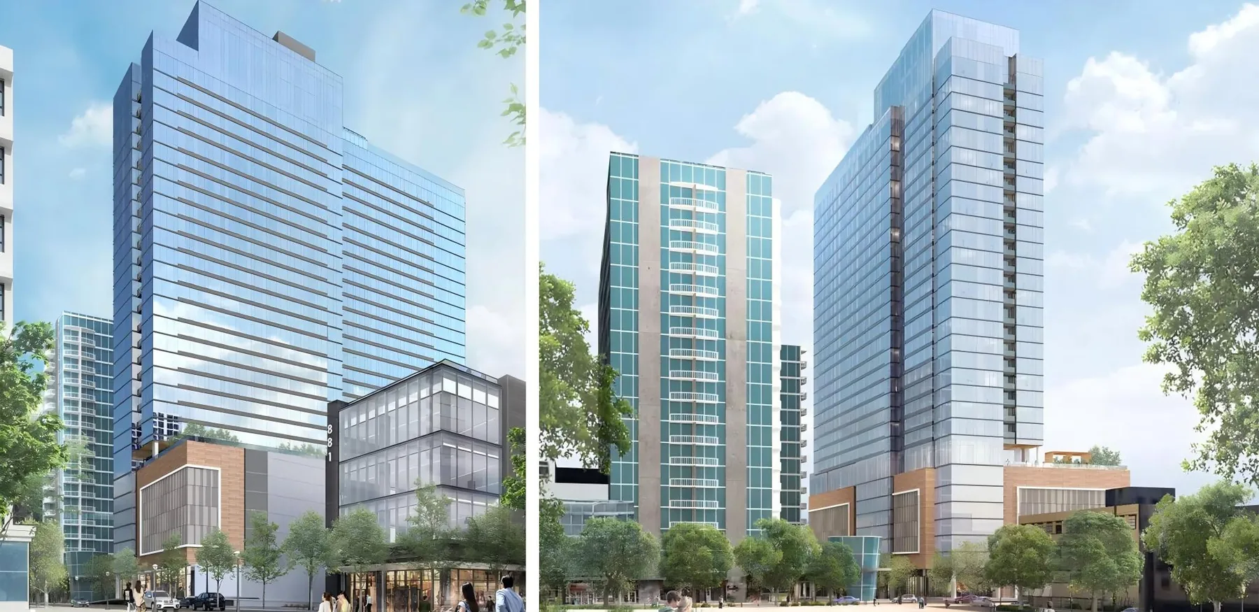 903 Peachtree Street facade project