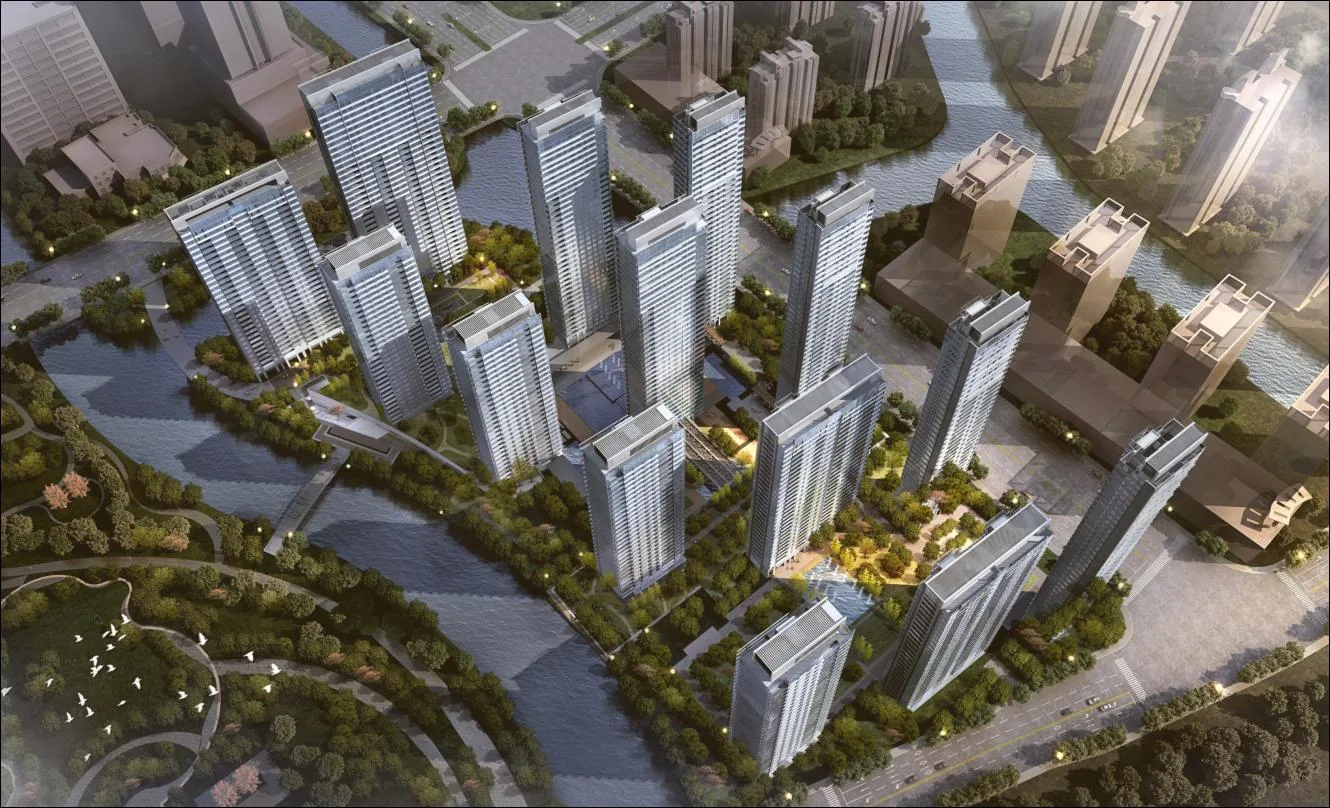 Zhenan Vanke Emerald World facade project